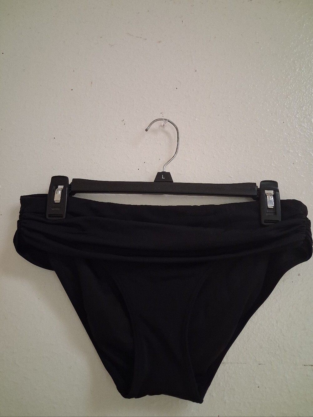 Victoria's Secret Heavenly Bikini Swim Bottom Black Ruched Side Size S
